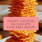 Crunchy Rice Krispie Cheddar Crackers Recipe