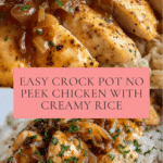 Crock Pot No Peek Chicken with Rice Recipe
