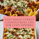 Baked Turkey Lasagna Roll-Ups Recipe