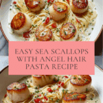 Sea Scallops with Angel Hair Pasta Recipe