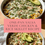 Salsa Verde Chicken & Rice Skillet Recipe