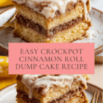 Crockpot Gooey Cinnamon Roll Dump Cake Recipe