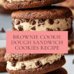 Brownie Cookie Dough Sandwich Cookies Recipe