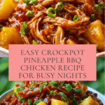 Easy Crockpot Pineapple BBQ Chicken (Ready in Minutes!) Recipe