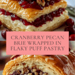 Cranberry Pecan Brie in Flaky Puff Pastry