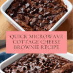 Quick Cottage Cheese Microwave Brownie Recipe