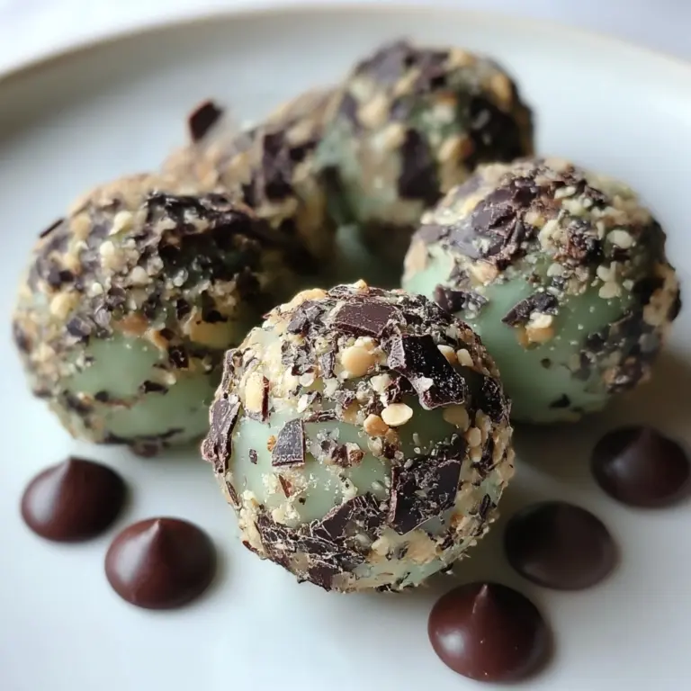 Mint Chocolate Chip Protein Balls Recipe