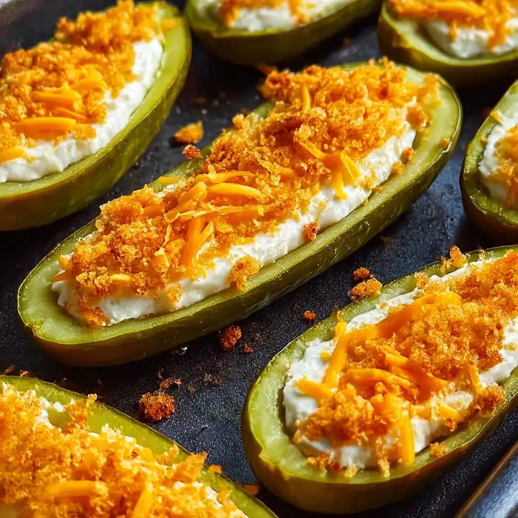 Air Fryer Stuffed Pickles – Easy Keto Snack & Appetizer Recipe - Recipe Image