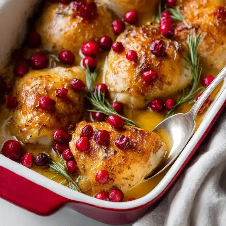 One-Pan Cranberry Rosemary Chicken Recipe