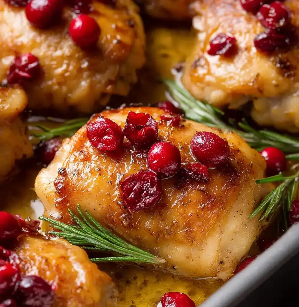 One-Pan Cranberry Rosemary Chicken Recipe