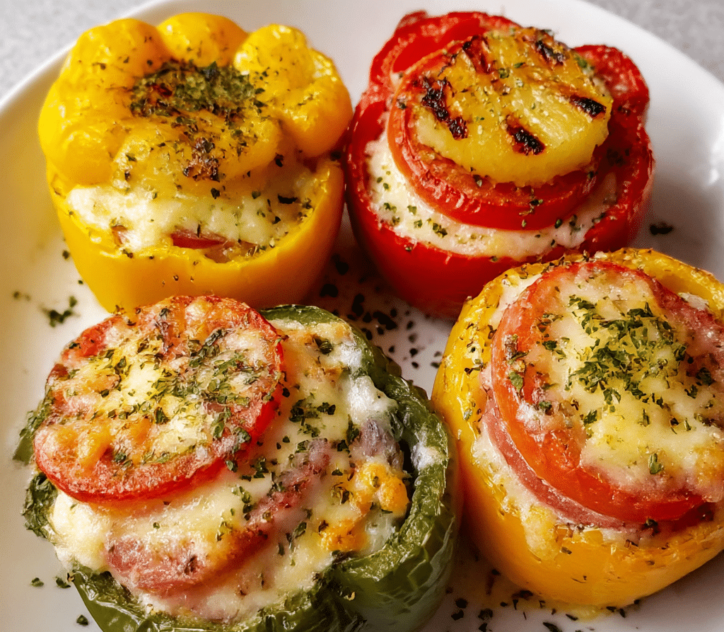 Hawaiian Pizza Stuffed Peppers Recipe