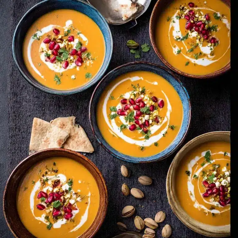 Moroccan Butternut Squash and Goat Cheese Soup Recipe