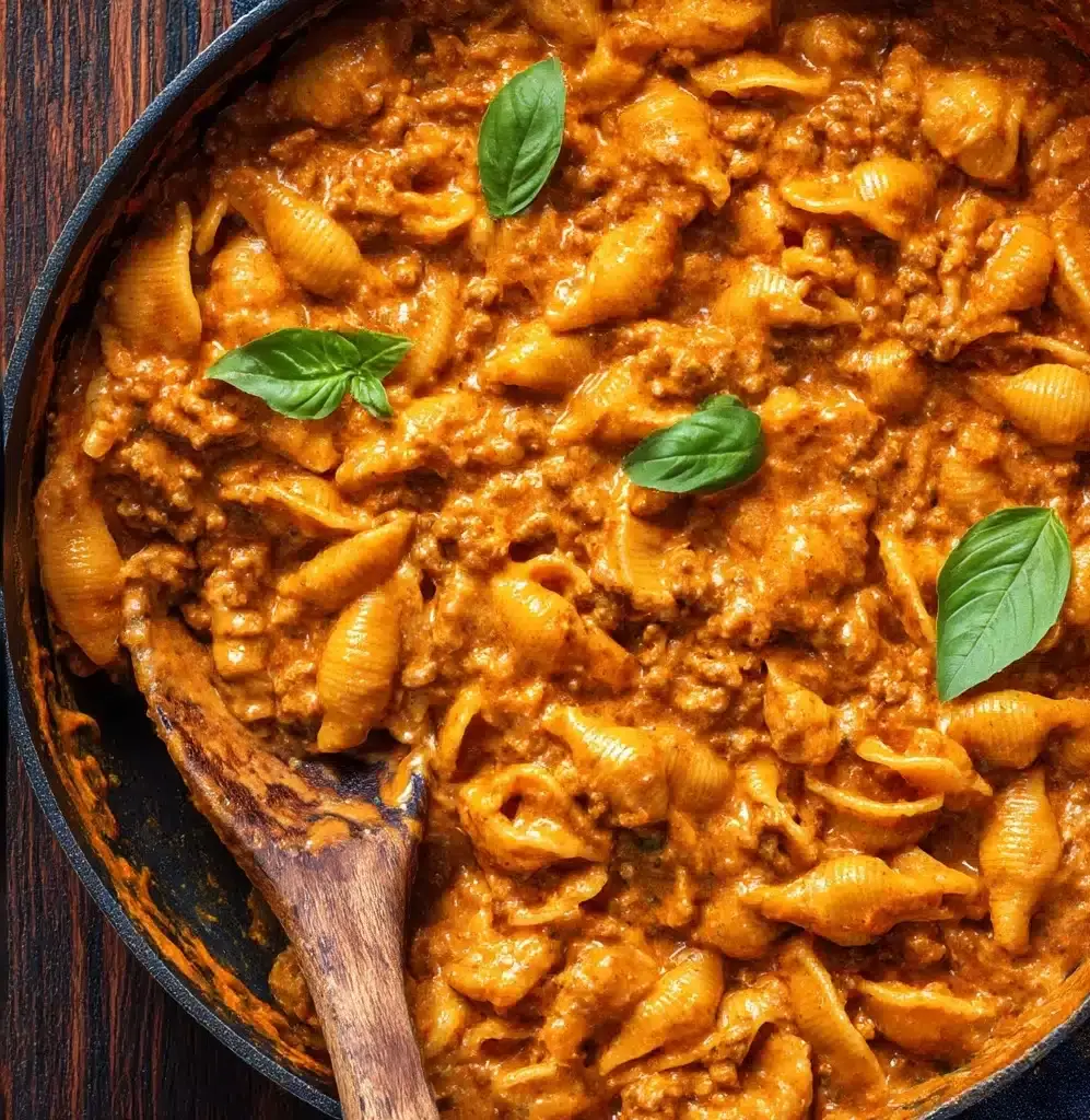 Irresistible Creamy Beef and Shells Recipe
