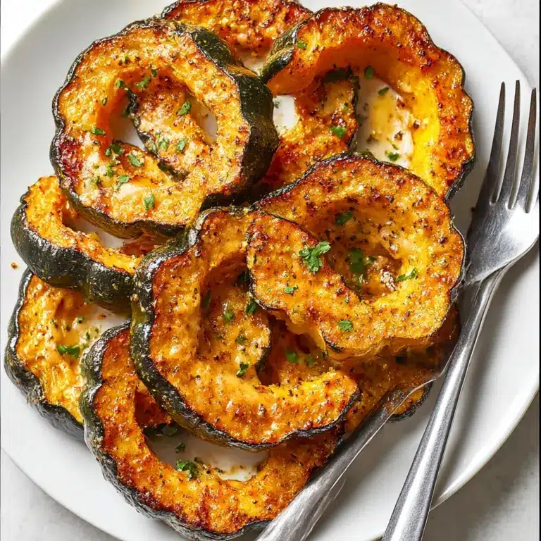 Parmesan Herb Roasted Acorn Squash Recipe