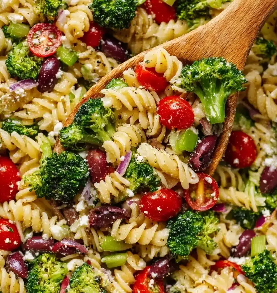 Greek Broccoli Pasta Salad Recipe
