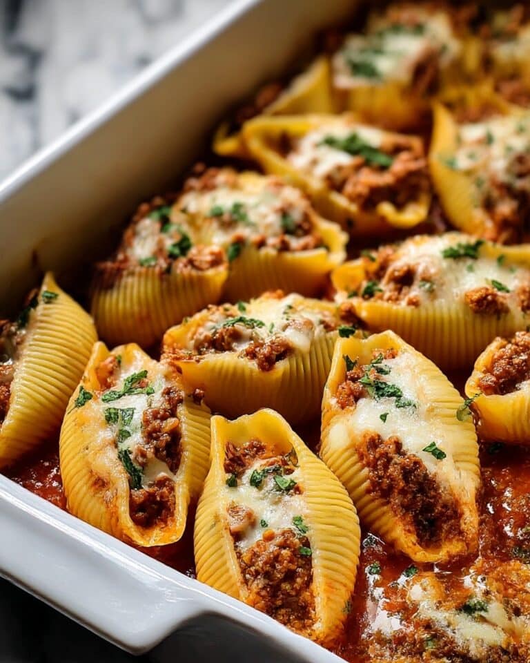 Beef-Stuffed Shells with Creamy Ricotta Filling Recipe