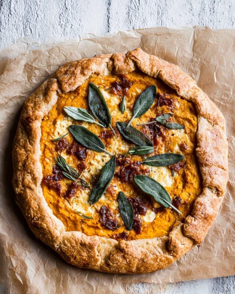 Pumpkin and Goat Cheese Galette Recipe