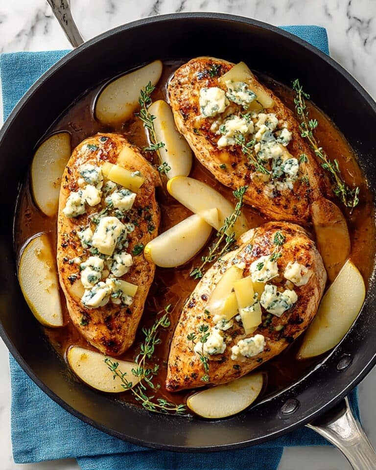 Pear and Gorgonzola Stuffed Chicken Recipe