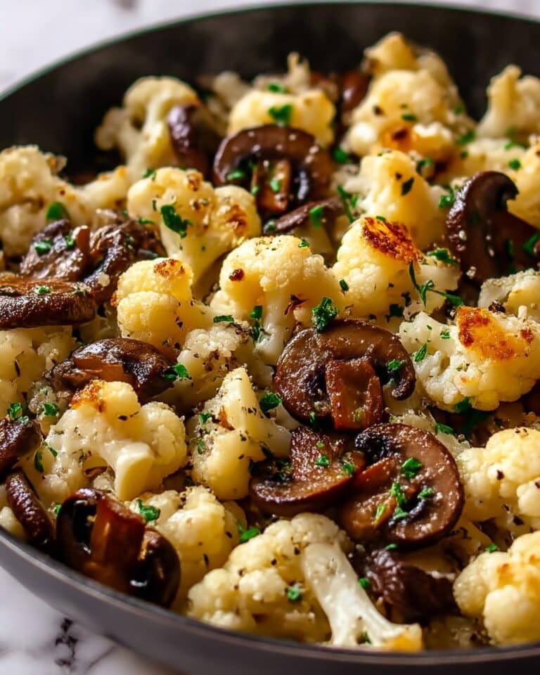 Garlic Cauliflower Mushroom Skillet: Quick & Delicious Dish Recipe