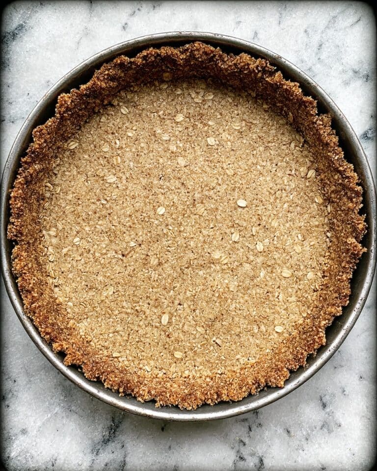 Oat and Applesauce Pie Crust Vegan Gluten-Free Recipe