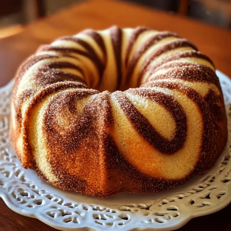 Cinnamon Swirl Bundt Cake Recipe