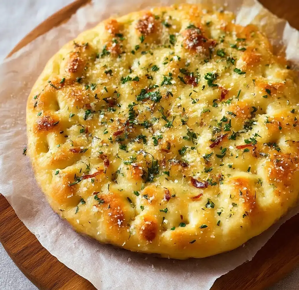 Garlic Parmesan Focaccia Bread Recipe