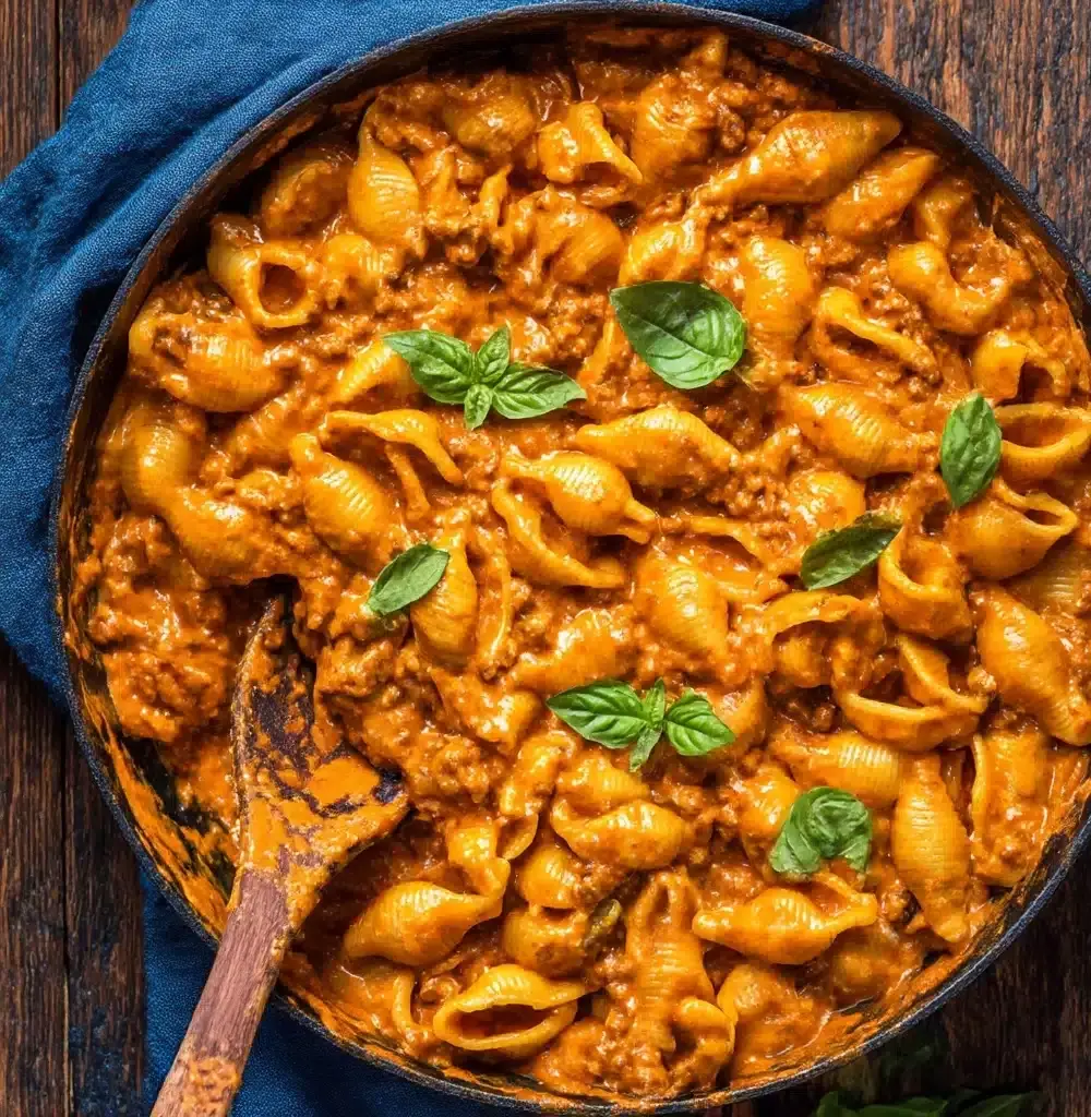 Irresistible Creamy Beef and Shells Recipe