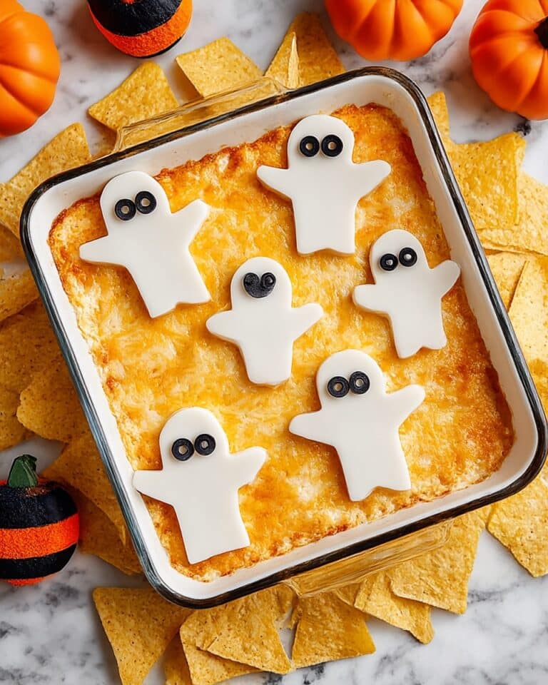 Halloween Buffalo Chicken Dip (Boo-ffalo Dip) Recipe