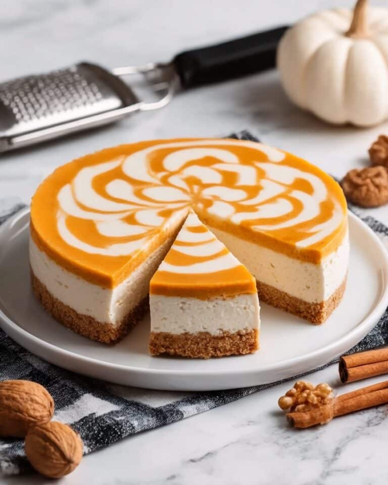 Easy Made Pumpkin Swirl Cheesecake Recipe