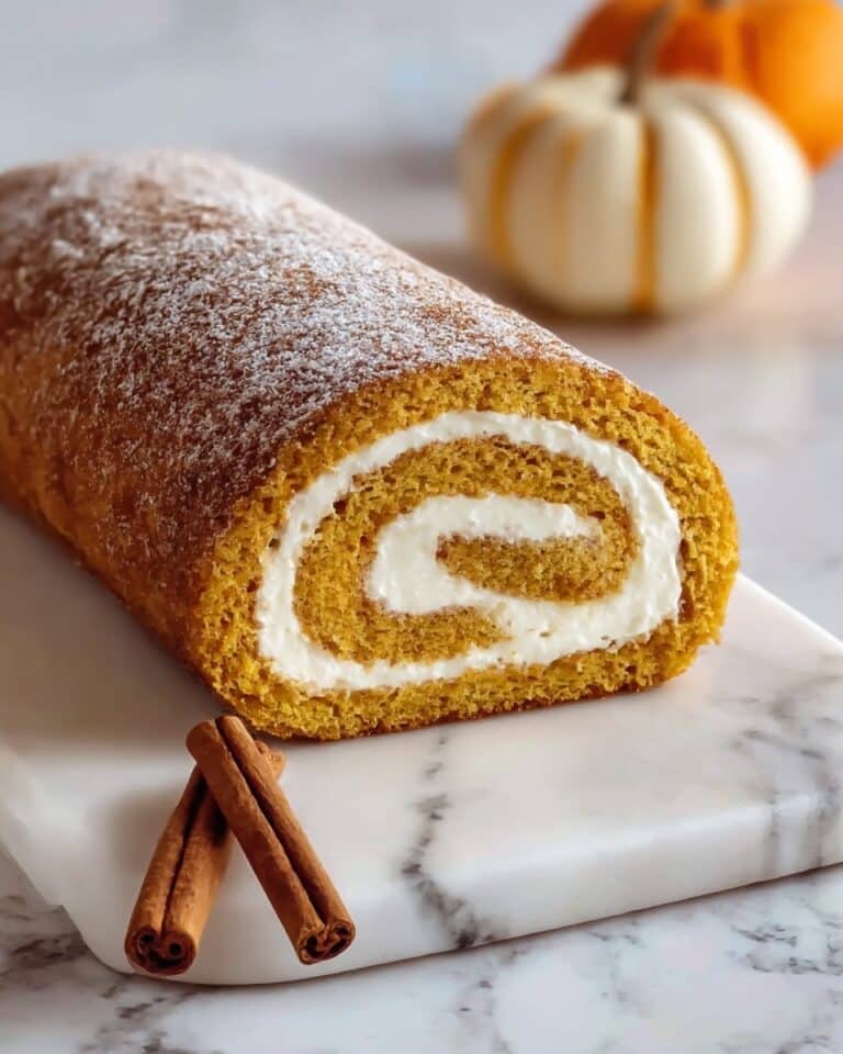 Fall Pumpkin Spice Roll Cake Recipe
