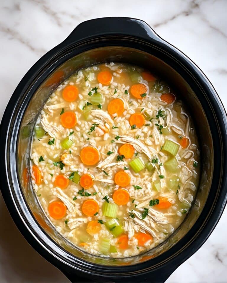 Crockpot Chicken and Rice Soup Recipe