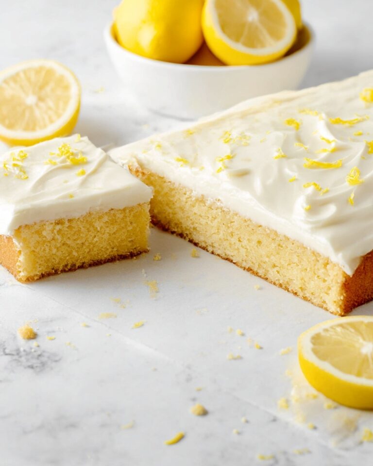 Lemon Sheet Cake with Cream Cheese Frosting Recipe