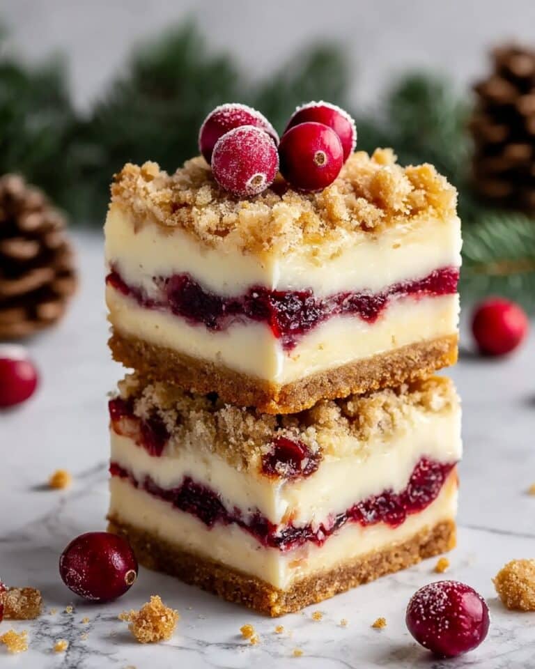 Christmas Cherry Cheesecake Bars Recipe