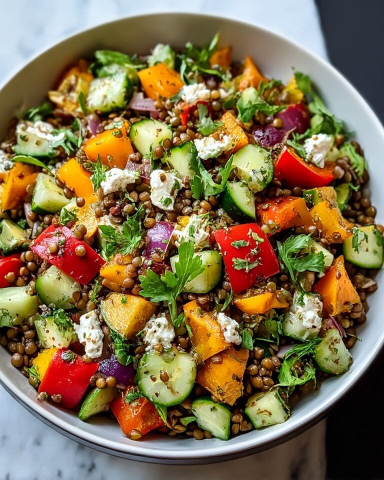 Roasted Veggie Lentil Salad Recipe