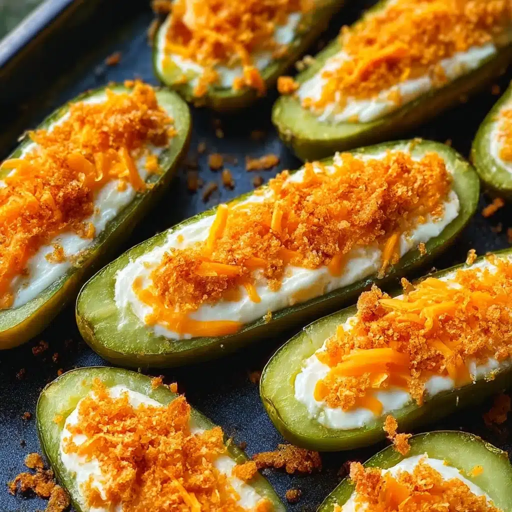 Air Fryer Stuffed Pickles – Easy Keto Snack & Appetizer Recipe - Recipe Image