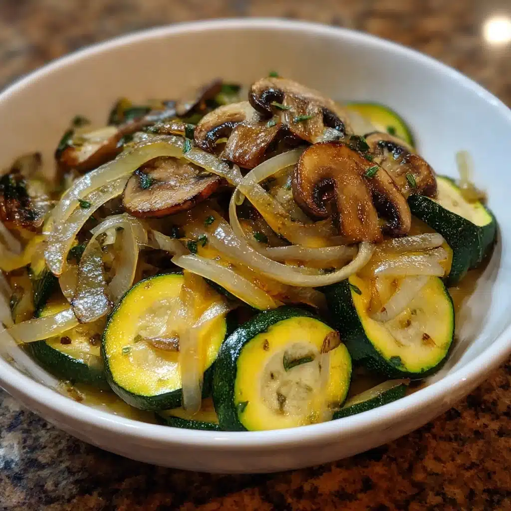 Mastering Sauteed Zucchini, Mushrooms, And Onions Recipe - Recipe Image