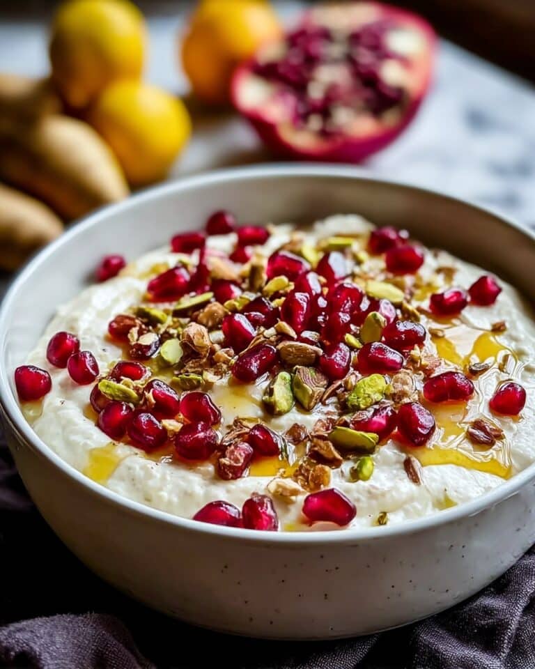 Pomegranate Pistachio Whipped Feta Recipe