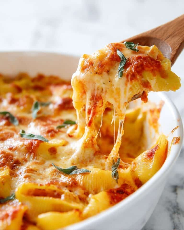 Creamy Pumpkin Ricotta Stuffed Shells Recipe
