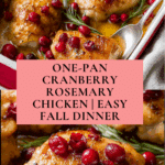 One-Pan Cranberry Rosemary Chicken Recipe