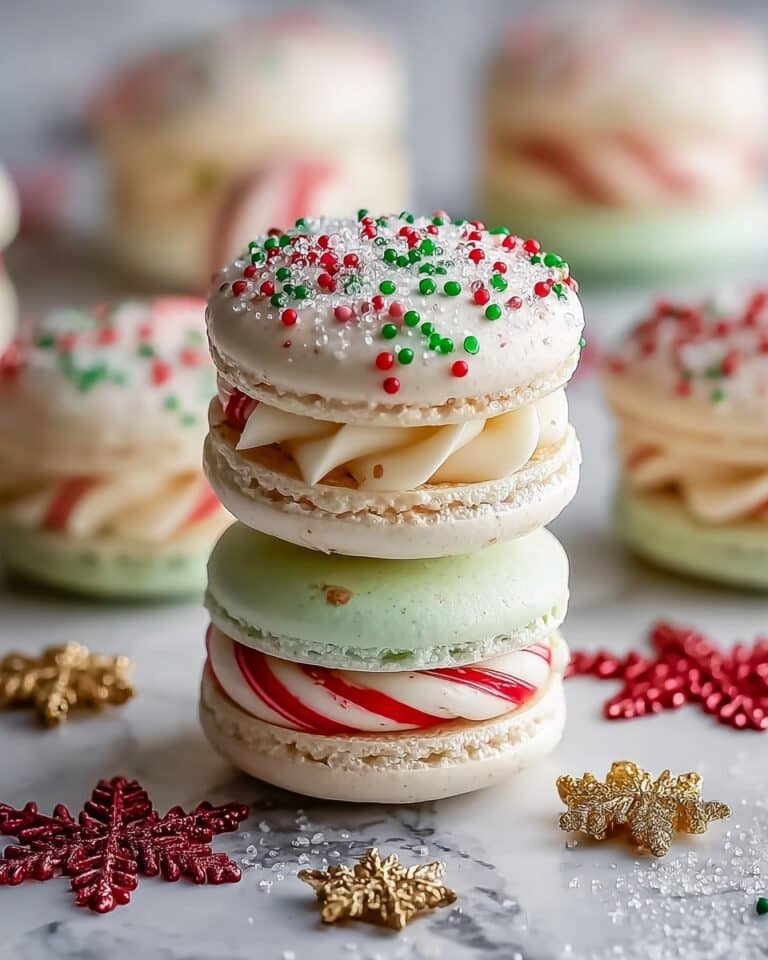 Christmas Tree Cake Macarons Recipe