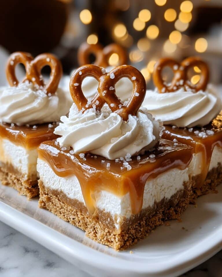 Quick No-Bake Salted Caramel Pretzel Bars Recipe