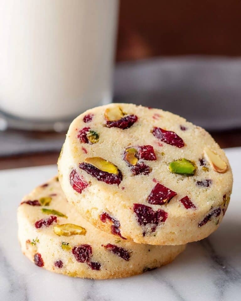 Cranberry Pistachio Shortbread Recipe