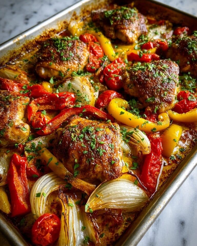 35-Minute Sheet Pan Chicken Cacciatore Your Family Will Devour Recipe