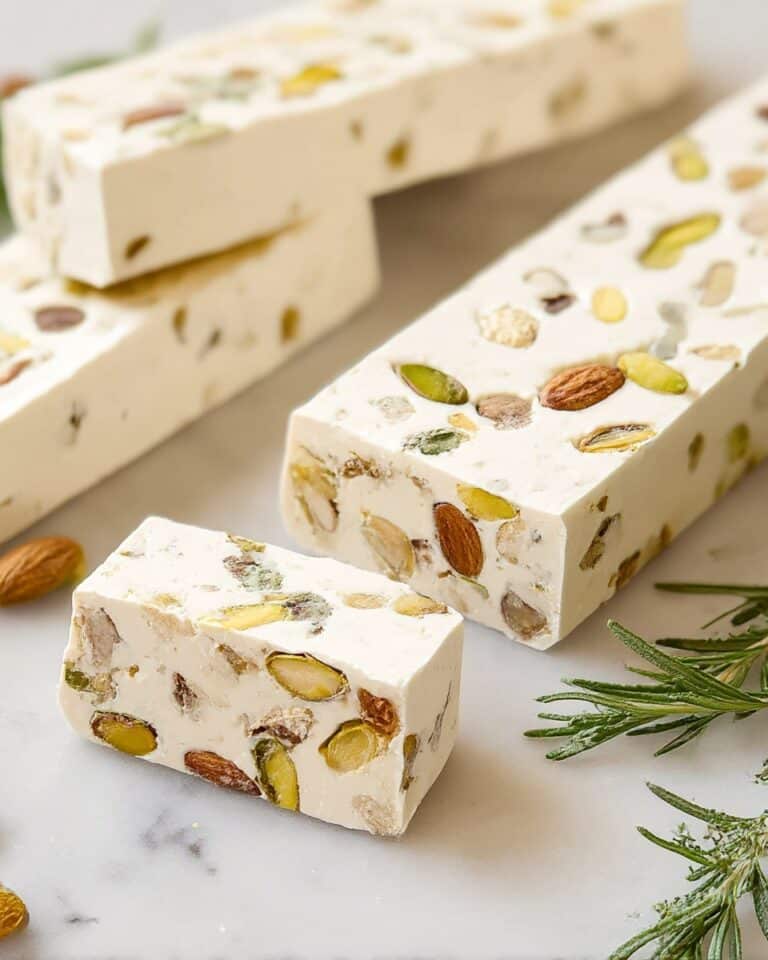 Homemade Torrone Italian Nut Nougat Recipe