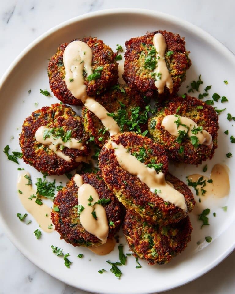 Baked Falafel with Creamy Tahini Sauce Recipe