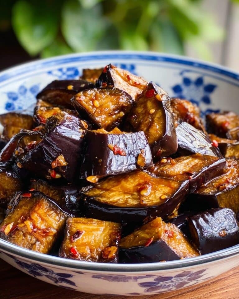 Irresistible Sticky Garlic Eggplant Recipe