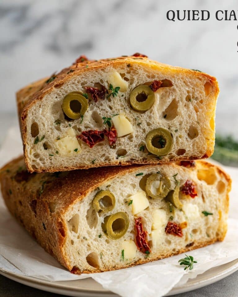 Savory Cheese & Olive Quick Bread Recipe