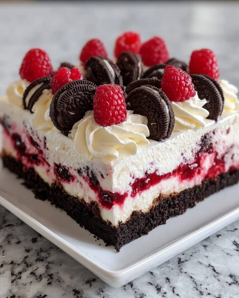 Raspberry Chocolate Lasagna Dessert Recipe