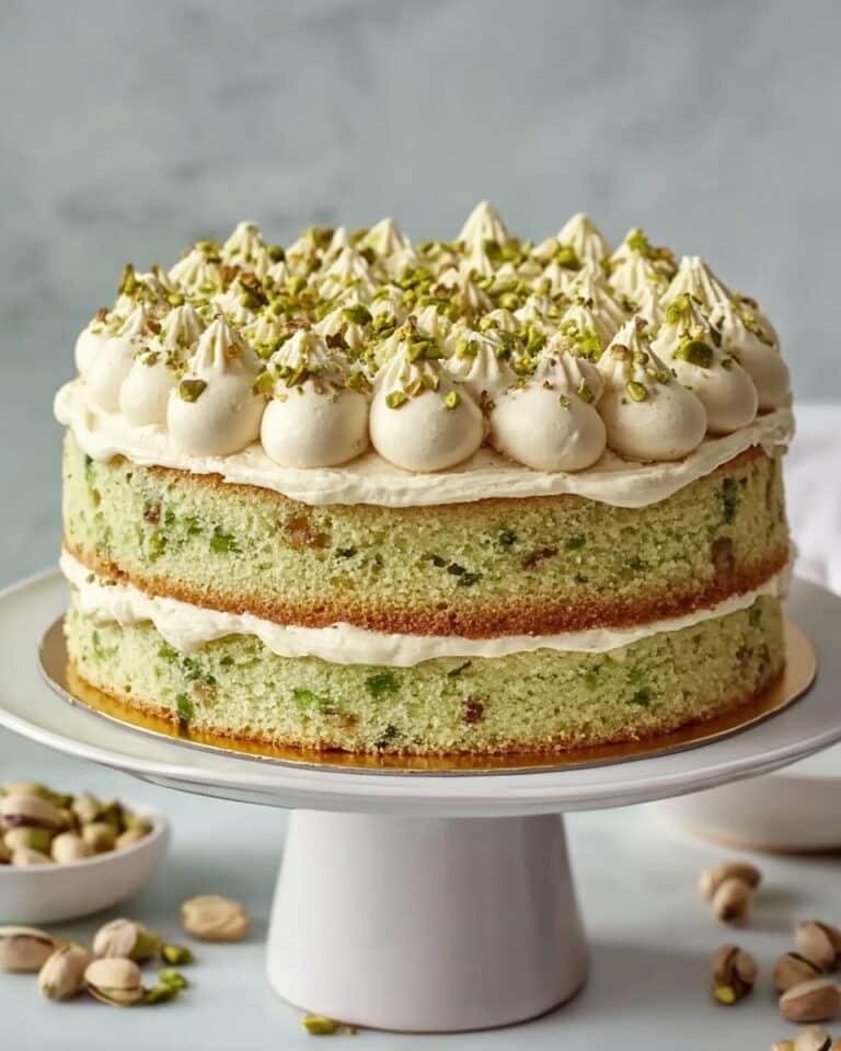 Pistachio Dacquoise Cake Recipe