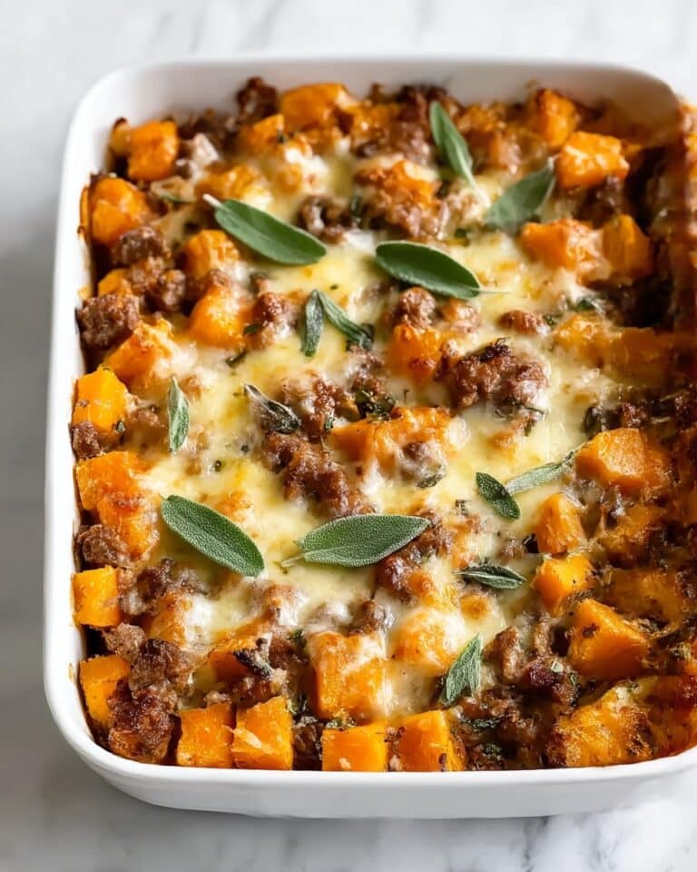Cheesy Butternut Squash Casserole Recipe